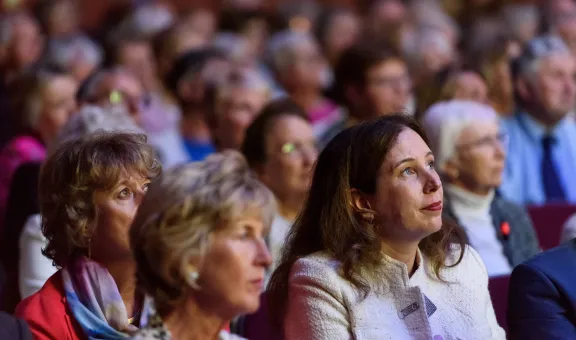 Group photo of audience members at Arts Society AGM