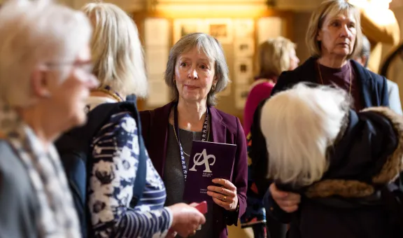 Photograph of a group of Arts Society members at Directory Day