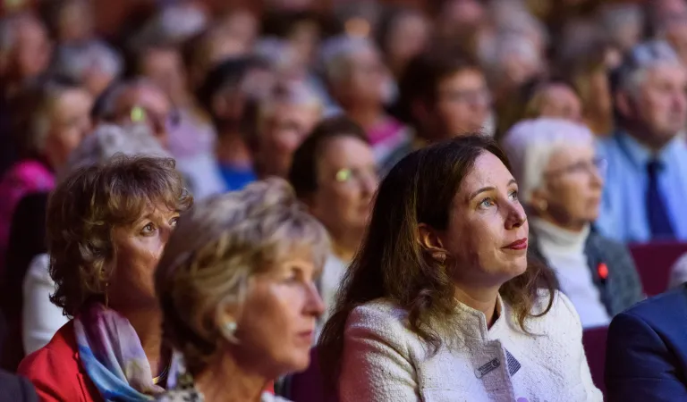 Group photo of audience members at Arts Society AGM